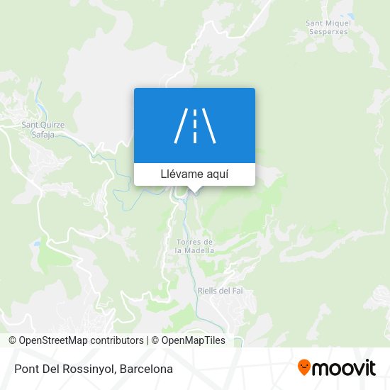 Mapa Pont Del Rossinyol