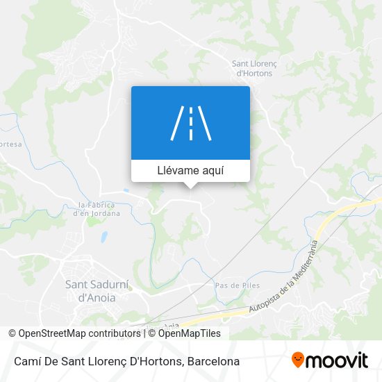 Mapa Camí De Sant Llorenç D'Hortons
