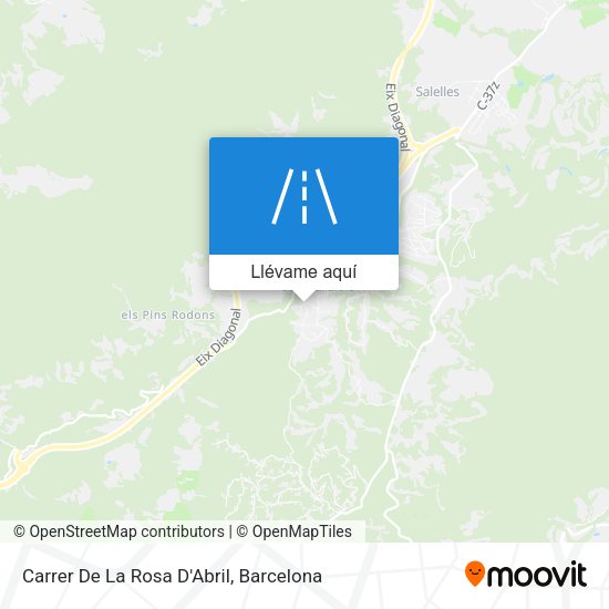 Mapa Carrer De La Rosa D'Abril