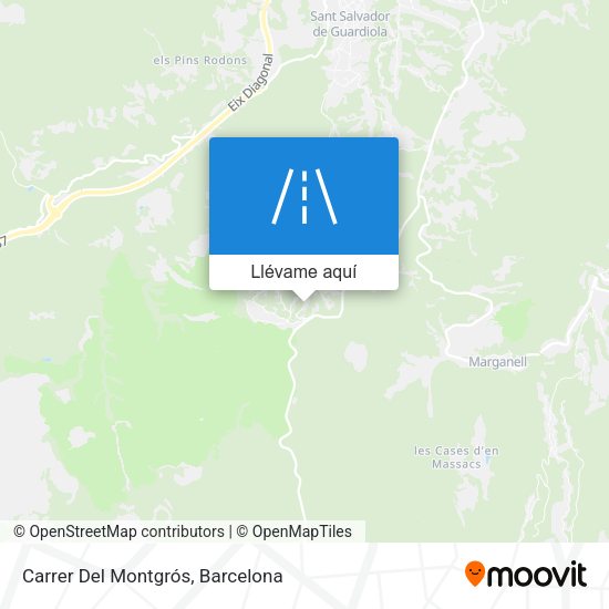 Mapa Carrer Del Montgrós
