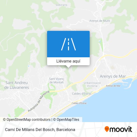 Mapa Camí De Milans Del Bosch