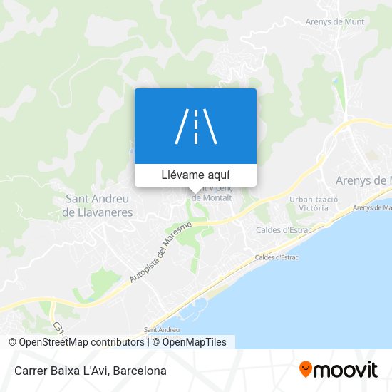 Mapa Carrer Baixa L'Avi
