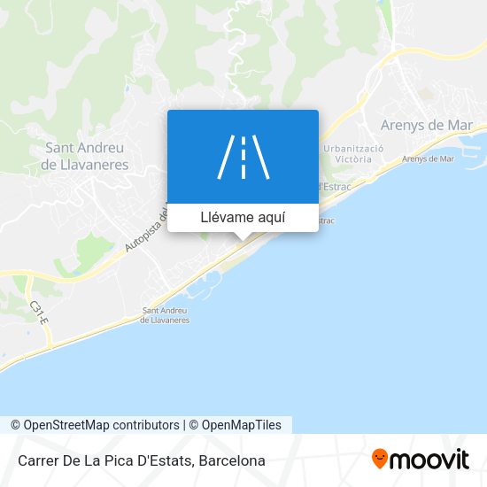 Mapa Carrer De La Pica D'Estats