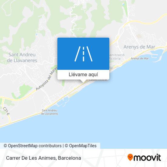 Mapa Carrer De Les Animes