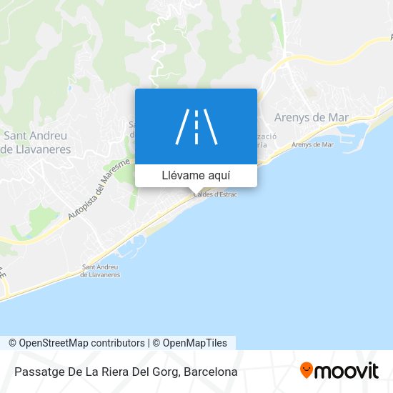 Mapa Passatge De La Riera Del Gorg