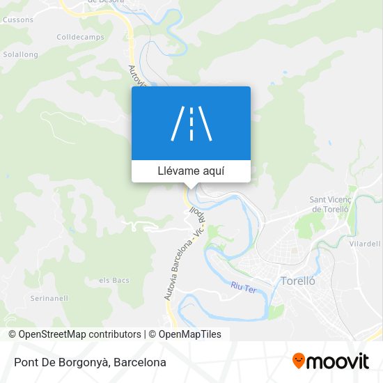 Mapa Pont De Borgonyà