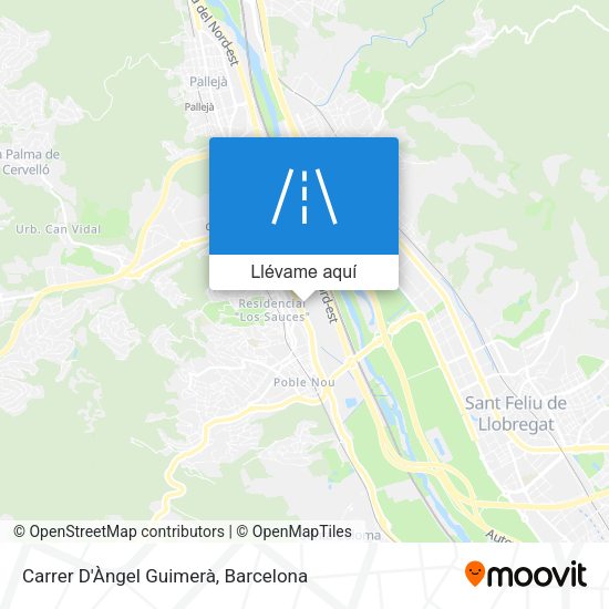 Mapa Carrer D'Àngel Guimerà