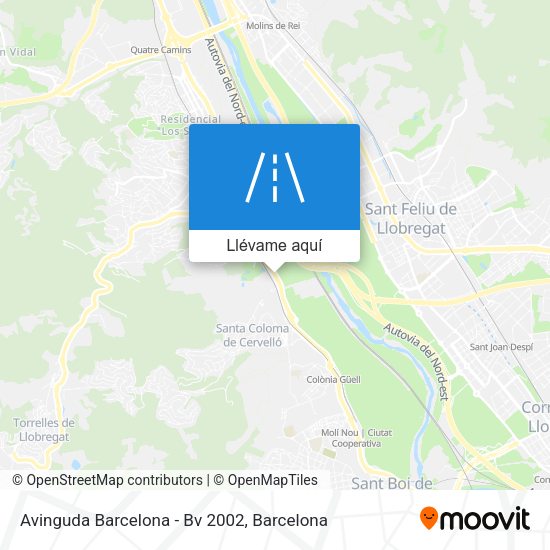Mapa Avinguda Barcelona - Bv 2002