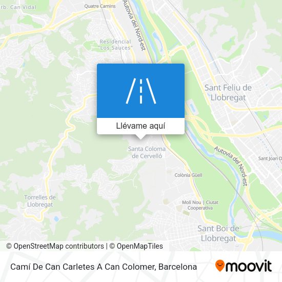 Mapa Camí De Can Carletes A Can Colomer