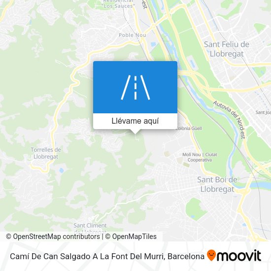 Mapa Camí De Can Salgado A La Font Del Murri