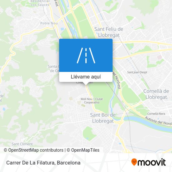 Mapa Carrer De La Filatura