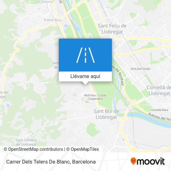 Mapa Carrer Dels Telers De Blanc