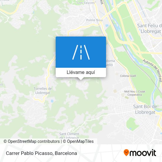 Mapa Carrer Pablo Picasso