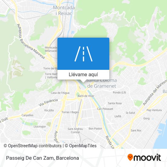Mapa Passeig De Can Zam