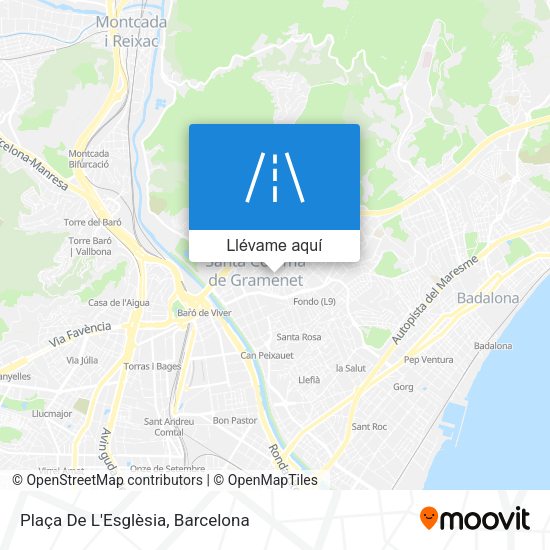 Mapa Plaça De L'Esglèsia