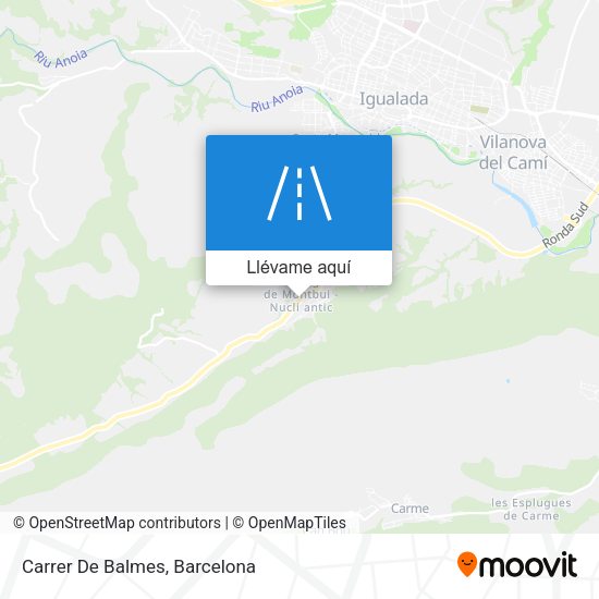 Mapa Carrer De Balmes