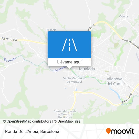 Mapa Ronda De L'Anoia