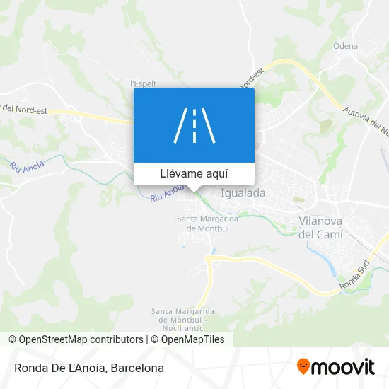 Mapa Ronda De L'Anoia