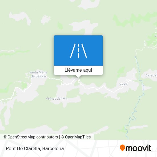 Mapa Pont De Clarella