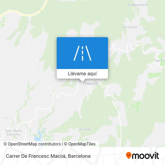 Mapa Carrer De Francesc Maciià