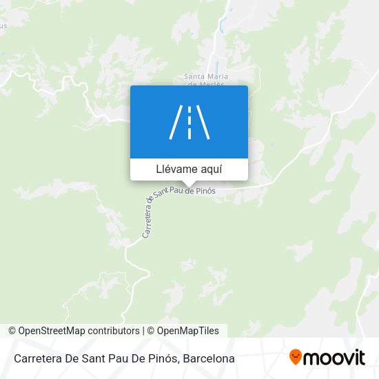 Mapa Carretera De Sant Pau De Pinós