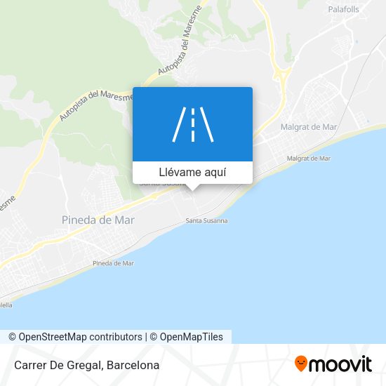 Mapa Carrer De Gregal