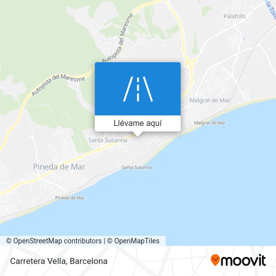 Mapa Carretera Vella