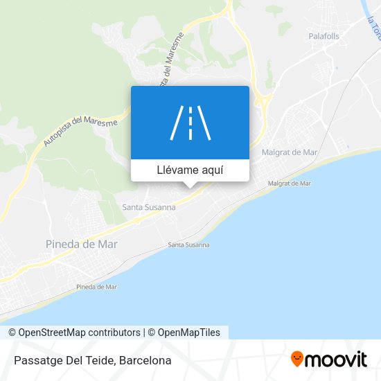 Mapa Passatge Del Teide
