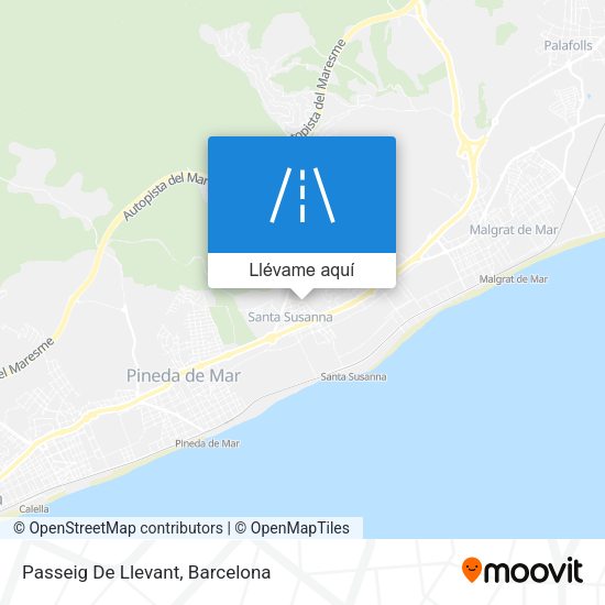 Mapa Passeig De Llevant
