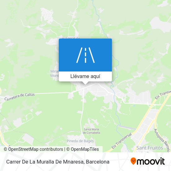 Mapa Carrer De La Muralla De Mnaresa