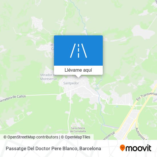 Mapa Passatge Del Doctor Pere Blanco