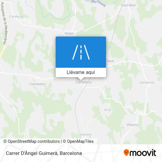 Mapa Carrer D'Àngel Guimerà