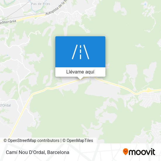Mapa Camí Nou D'Ordal