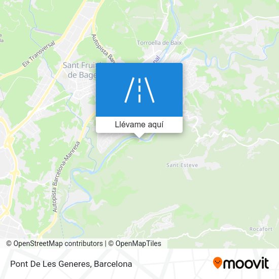 Mapa Pont De Les Generes