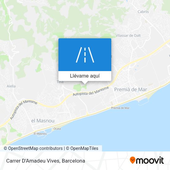 Mapa Carrer D'Amadeu Vives