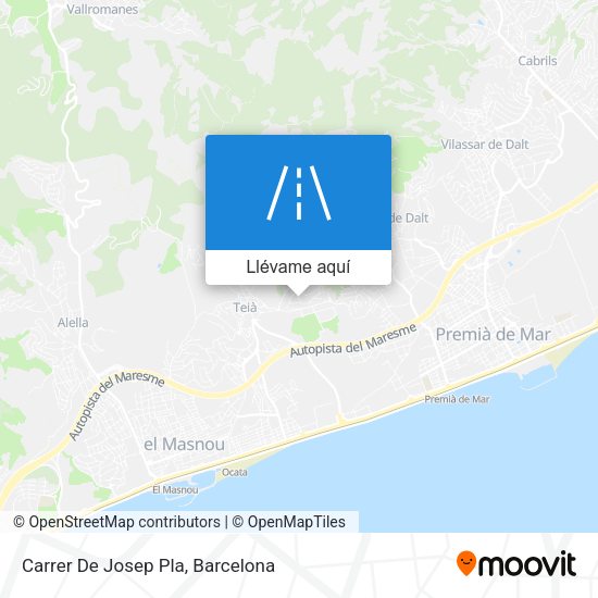 Mapa Carrer De Josep Pla