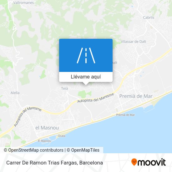 Mapa Carrer De Ramon Trias Fargas