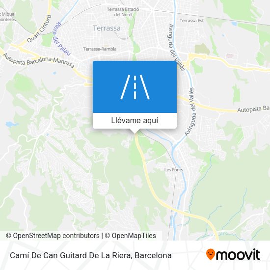 Mapa Camí De Can Guitard De La Riera