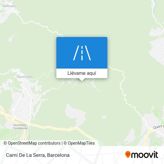 Mapa Camí De La Serra