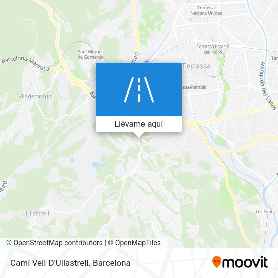Mapa Camí Vell D'Ullastrell