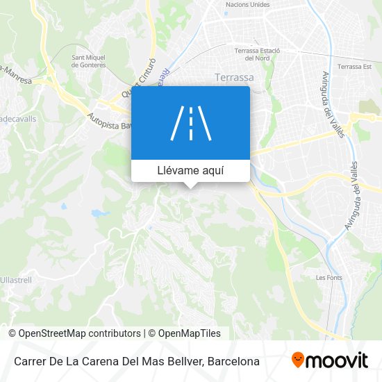 Mapa Carrer De La Carena Del Mas Bellver