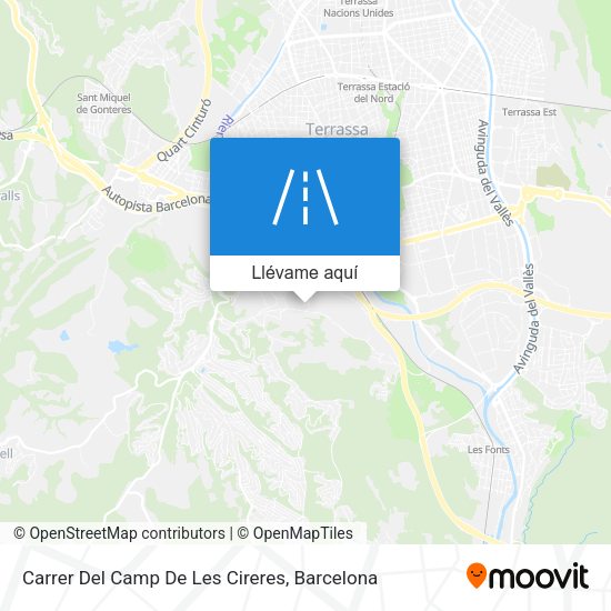 Mapa Carrer Del Camp De Les Cireres