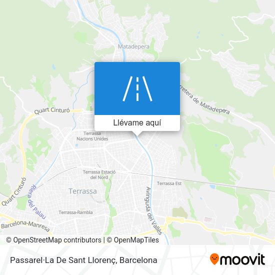 Mapa Passarel·La De Sant Llorenç