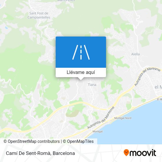 Mapa Camí De Sent-Romà