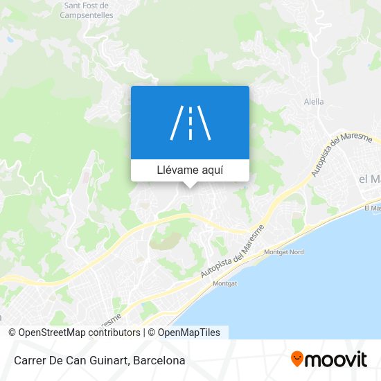 Mapa Carrer De Can Guinart