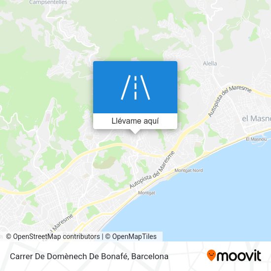 Mapa Carrer De Domènech De Bonafé