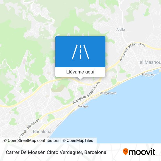 Mapa Carrer De Mossèn Cinto Verdaguer