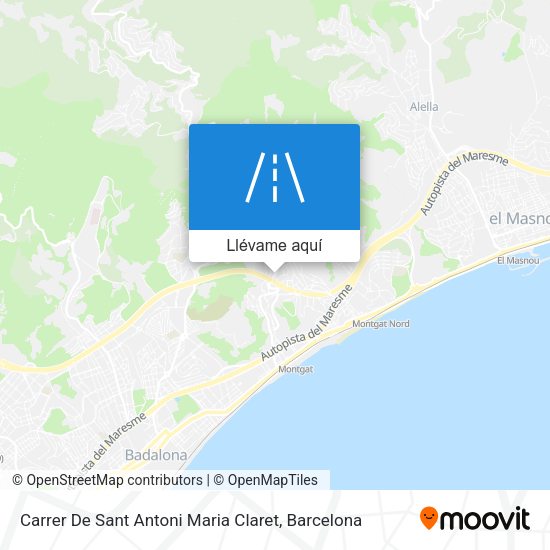 Mapa Carrer De Sant Antoni Maria Claret