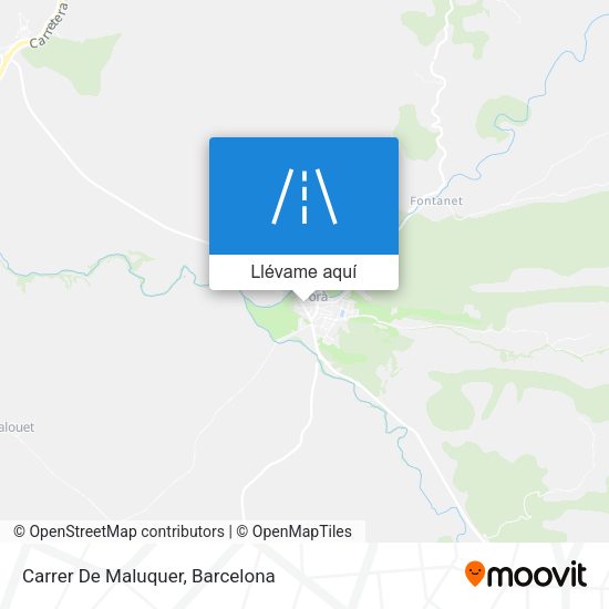 Mapa Carrer De Maluquer