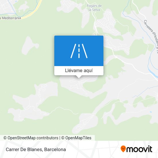Mapa Carrer De Blanes
